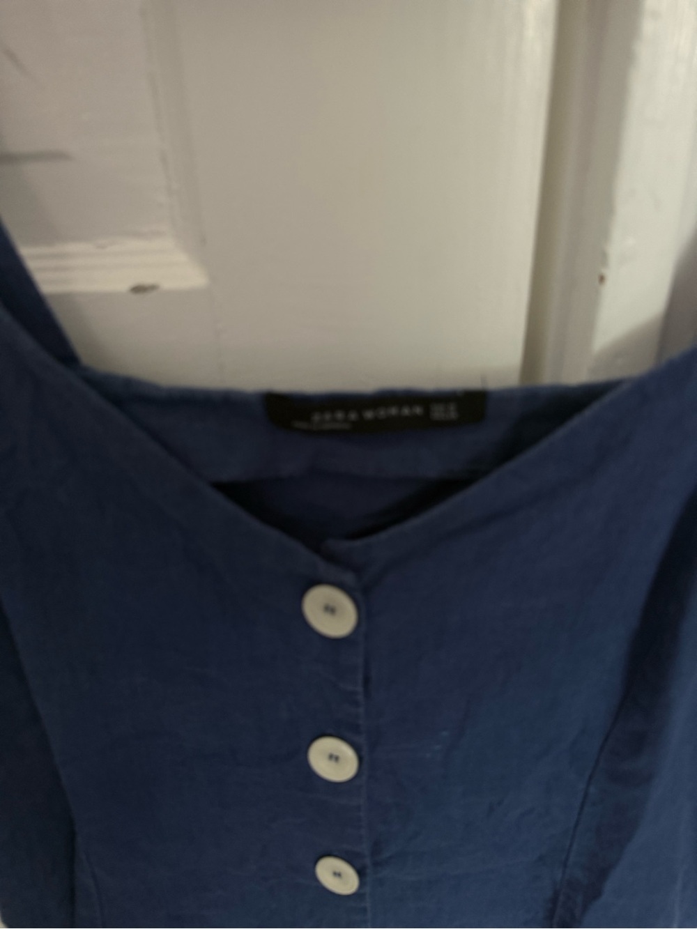 Zara Linen Blend Dress Size M - Picture 2 of 7